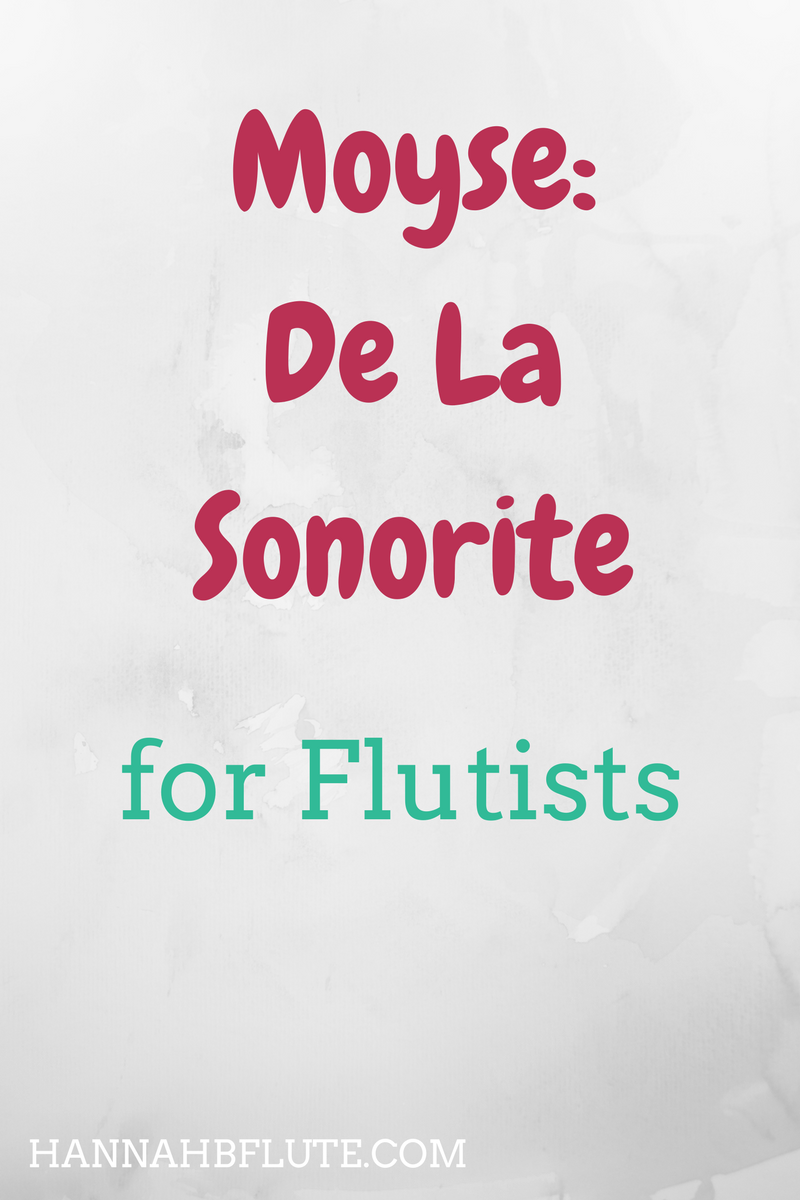 Hannah B Flute | Moyse De La Sonorite