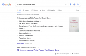 Featured snippet example