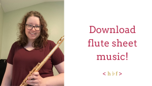Download unaccompanied flute sheet music